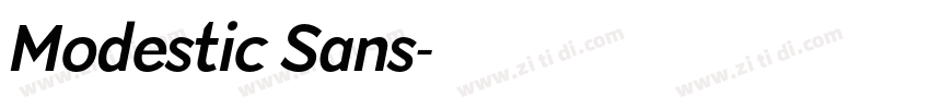 Modestic Sans字体转换